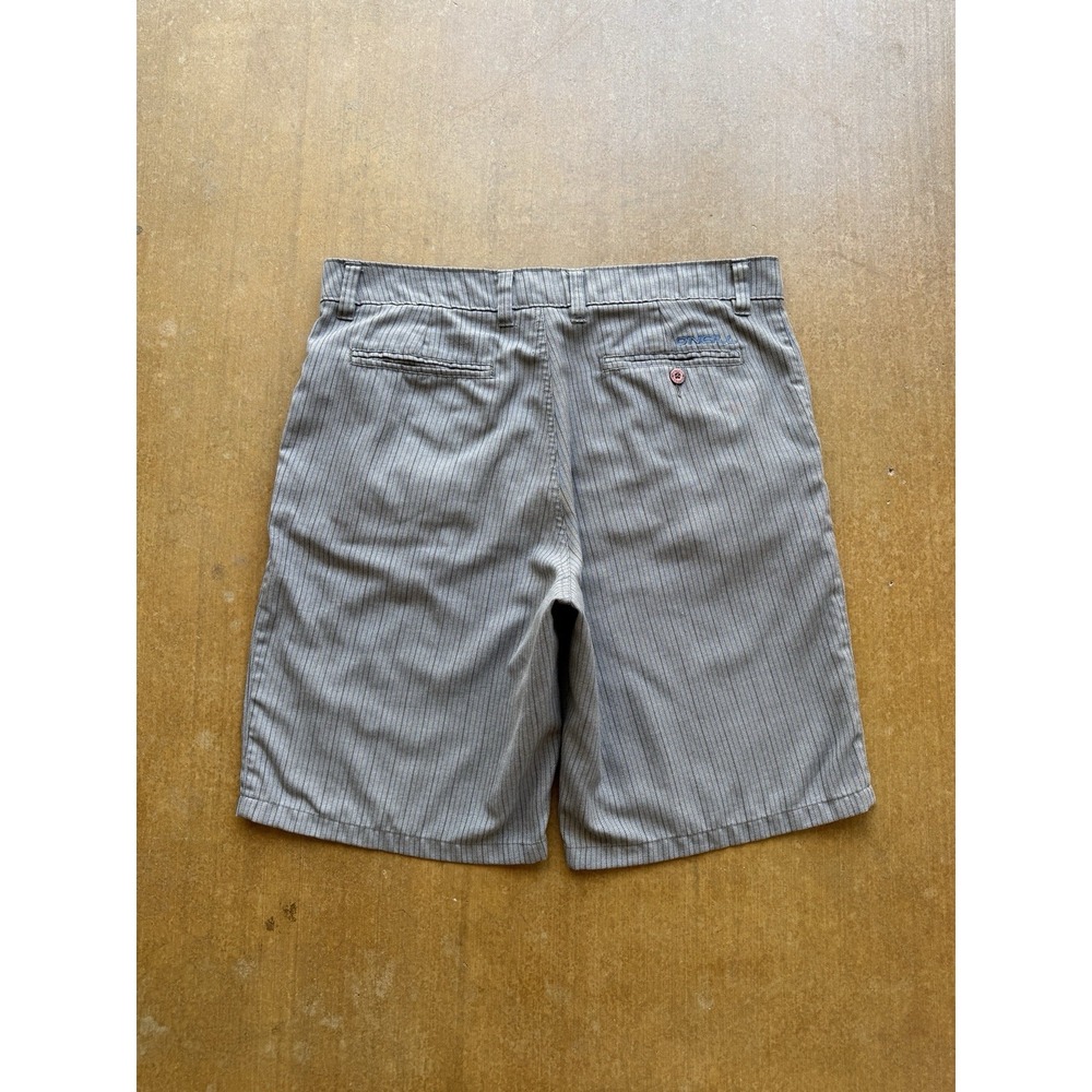 VTG O'Neill Loose Baggy Striped Gray Surfer Skater Y2K Jorts Shorts 36W
